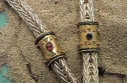 bracciali maglia romana granulazione etrusca