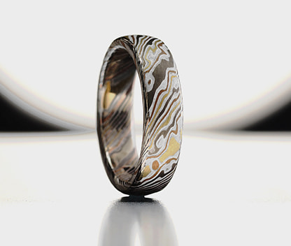 Mokume Gane wedding rings, Galleries