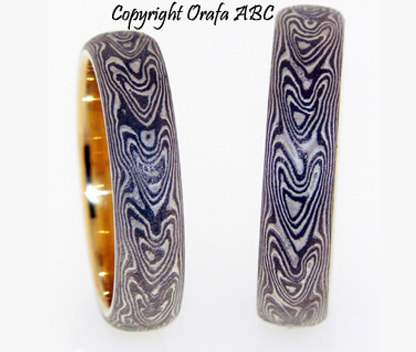 mokume gane wedding rings