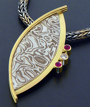 pendente mokume gane motifs